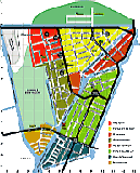 Plattegrond Amsterdam West gedeelte Westerpark Zuid